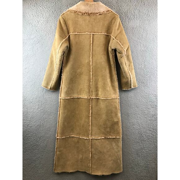 Brandon Thomas Tan Long Coat with Cream Accents - Picture 2 of 12